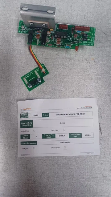 Ohio Art. 156489 Upgrd, DC Headlift PCB Assy — Daetwyler spare part