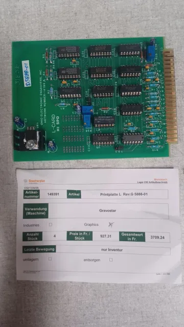 Ohio Gravostar Art. 149391 L Rev. G 5888-01 — Daetwyler spare part